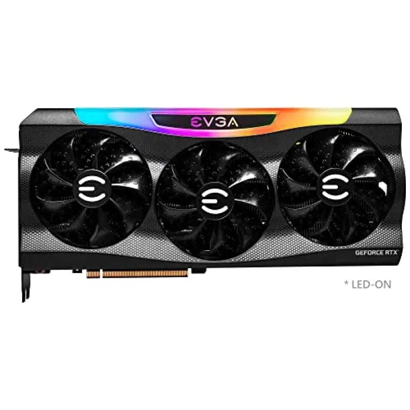 EVGA FTW3 ULTRA GAMING GeForce RTX 3090 Ti 24GB GDDR6X Graphics Card – NVIDIA Ampere RTX 3090 Ti GPU, 10752 CUDA Cores, 384-bit Bus, PCIe 4.0 x16, Triple-Fan iCX3 Cooling, ARGB Backplate, 1x HDMI 2.1 & 3x DisplayPort 1.4a, 300 mm Black High-End 8K/AI/Creative GPU - Featured Image