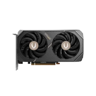 ZOTAC GAMING AMP GeForce RTX 5060 8GB GDDR7 PCIe 5.0 Graphics Card – 3,840 CUDA Cores, 8 GB 128-bit Memory @ 28 Gbps, 2550 MHz Boost, Dual BladeLink Fans with IceStorm 2.0 Cooling, 3x DisplayPort 2.1b & HDMI 2.1b Outputs, Compact 220 mm Dual-Slot Black Design