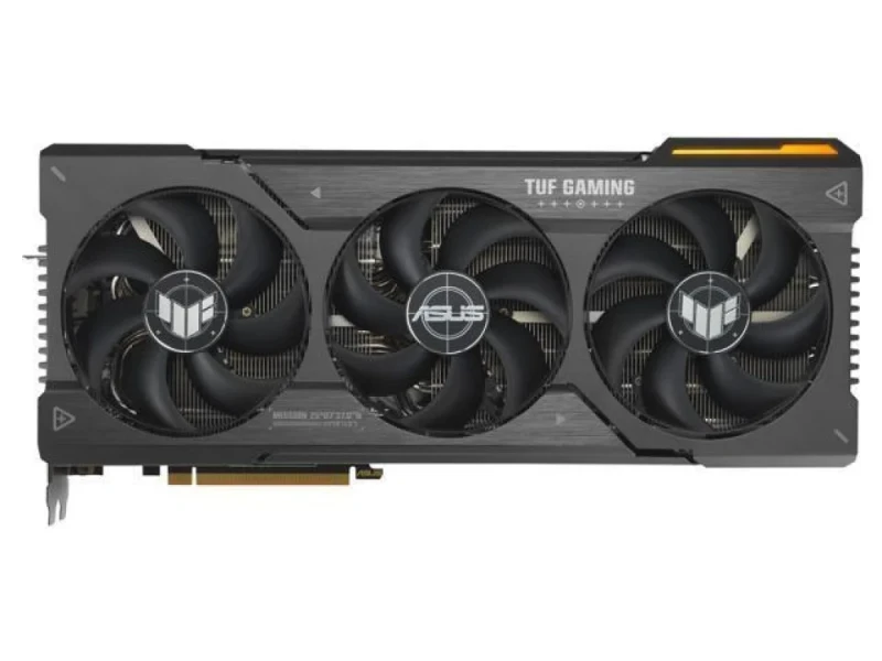 ASUS TUF GAMING OC Radeon RX 7900 XTX 24 GB GDDR6 PCIe 4.0 Graphics Card – AMD RDNA 3 Navi 31 GPU, 6144 Stream Processors, 384-bit Memory, OC Mode up to ~2615 MHz, Triple-Fan Axial-Tech Cooling, 3x DisplayPort 2.1 & HDMI 2.1, 353 mm Length, Black/Grey TUF Design - Featured Image