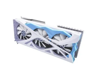 Yeston Sakura Radeon RX 9070 XT 16GB – AMD RDNA 4 Navi48 GPU, 4096 Stream Processors, PCIe 5.0 x16, 16GB GDDR6 256-bit, Triple-Fan Cooling, 342 mm Length, 3x DisplayPort 2.1 & HDMI 2.1, ARGB White/Blue Gaming Graphics Card