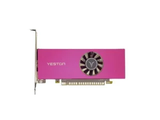 Yeston LP GeForce RTX 3050 6GB Pink Low-Profile PCIe 4.0 x8 Graphics Card – NVIDIA RTX 3050 GPU, 6 GB GDDR6, 96-bit, Boost ~1470 MHz, HDMI 2.1 + DisplayPort 1.4a, 160 mm Compact Design, No External Power Required, Ideal for SFF/HTPC Builds