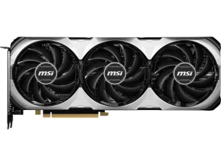 MSI GeForce RTX 4070 Ti VENTUS 3X E OC 12GB GDDR6X PCIe 4.0 x16 Graphics Card – NVIDIA Ada Loveless RTX 4070 Ti, 7680 CUDA Cores, 192-bit Memory, 21 Gbps, TORX Fan Triple Airflow, 3x DisplayPort 1.4a + HDMI 2.1a, Black/Silver, 308 mm Length