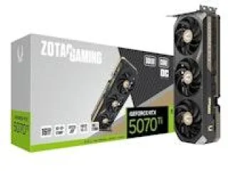 ZOTAC GAMING SOLID CORE OC GeForce RTX 5070 Ti 16GB GDDR7 PCIe 5.0 Graphics Card – 8960 CUDA Cores, 2482 MHz Boost, 256-bit Memory, IceStorm 3.0 Cooling, 3x DisplayPort 2.1b & HDMI 2.1b, 2.5-Slot Design, 304 mm Length, Black/Copper GPU for High-End 4K Gaming & Creative PCs