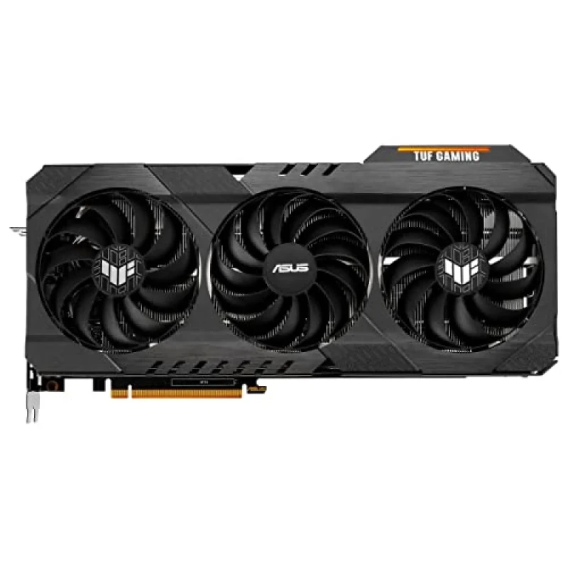 ASUS TUF-RX6800XT-O16G-GAMING Radeon RX 6800 XT 16GB GDDR6 PCIe 4.0 Graphics Card – AMD RDNA 2 GPU with 4608 Stream Processors, OC Up to 2340 MHz Boost, 256-bit Memory, Triple-Fan Axial-Tech Cooling, 3x DisplayPort 1.4a & HDMI 2.1 Outputs, 320 mm Black Gaming GPU - Featured Image