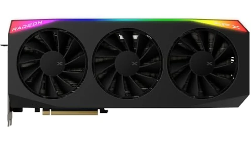 XFX Mercury OC RGB V2 Radeon RX 9070 XT 16GB Black 360mm – AMD RDNA 4 GPU, 16 GB GDDR6, 3100 MHz Boost Clock, PCIe 5.0, Triple-Fan Magnetic Air Cooling, 3x DisplayPort 2.1 & HDMI 2.1, 3x 8-Pin Power - Featured Image