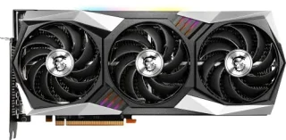 MSI Radeon RX 6900 XT GAMING X TRIO 16G 16GB Silver/Black 324 mm – AMD RDNA 2 RX 6900 XT GPU, 5120 Stream Processors, 16 GB GDDR6 256-bit, PCIe 4.0 x16, Boost ~2340 MHz, TRI FROZR 2 Triple Fan Cooling, 3x DisplayPort 1.4 & HDMI 2.1, 300 W TDP