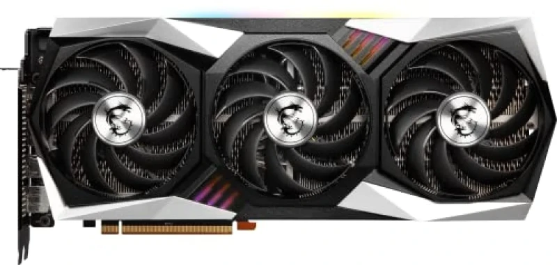 MSI Radeon RX 6750 XT GAMING X TRIO 12GB Graphics Card – AMD Radeon RX 6750 XT GPU, 12GB GDDR6, 192-bit, PCIe 4.0, Boost up to ~2623 MHz, Triple-Fan TRI FROZR 2 Cooling, 3x DisplayPort 1.4a & HDMI 2.1, 327 mm Length, Silver/Black - Featured Image
