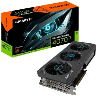 Gigabyte GeForce RTX 4070 Ti SUPER EAGLE OC 16GB Graphics Card – NVIDIA GeForce RTX 4070 Ti SUPER GPU, 16GB GDDR6X 256-bit, PCIe 4.0, 3x DisplayPort 1.4a & HDMI 2.1a, WINDFORCE 3X Triple-Fan Cooling, Boost ~2640 MHz, 261 mm Length, Black