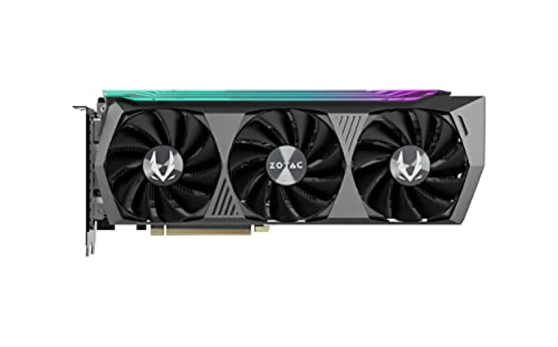 ZOTAC GAMING AMP Holo GeForce RTX 3070 Ti 8GB – NVIDIA Ampere GPU, 8GB GDDR6X 256-bit 19 Gbps, 6144 CUDA Cores, Boost 1830 MHz, PCIe 4.0 x16, IceStorm 2.0 Triple Fan Cooling with SPECTRA 2.0 RGB, 3x DisplayPort 1.4a & HDMI 2.1, 317 mm Length, Black/Silver High-Performance Graphics Card - Featured Image