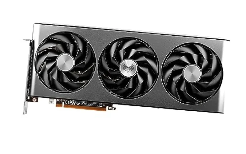 Sapphire NITRO+ Radeon RX 7700 XT 12GB Gaming Graphics Card – AMD RDNA 3 GPU with 3456 Stream Processors, 12GB GDDR6 192-bit Memory @ 18 Gbps, Boost Clock ~2599 MHz, Tri-X Triple-Fan Cooling with RGB, PCIe 4.0 x16, 2x HDMI 2.1 & 2x DisplayPort 2.1, 320 mm Black/Multicolor High-Performance GPU - Featured Image