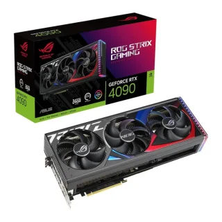 ASUS ROG STRIX GeForce RTX 4090 24GB Gaming Graphics Card – NVIDIA Ada Lovelace GPU with 16,384 CUDA Cores, 24GB GDDR6X 384-bit Memory @ 21 Gbps, Triple-Axial Active Cooling, PCIe 4.0 x16, 2x HDMI 2.1a & 3x DisplayPort 1.4a, 358 mm Black Premium High-Performance GPU
