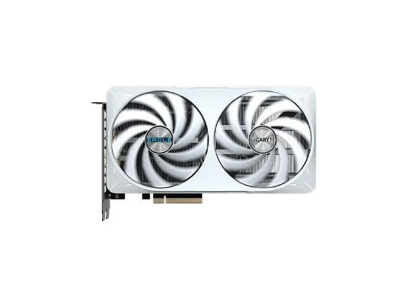 Gigabyte GeForce RTX 5060 Ti EAGLE OC 8GB White/Silver – PCI-E 5.0 x8, 4618 CUDA Cores, 8GB GDDR7 128-bit, 2617 MHz Boost, WINDFORCE 2X Dual Fan, 3x DisplayPort 2.1b & HDMI 2.1b, 215 mm Compact Gaming GPU - Featured Image
