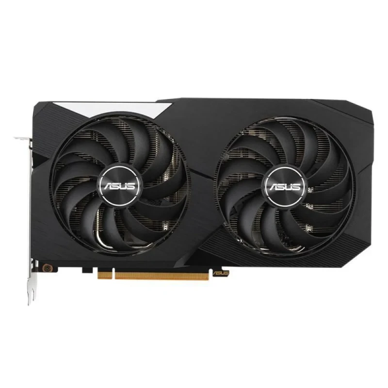 ASUS Radeon RX 6600 XT Dual OC 8GB Black/White – AMD RDNA 2 GPU, 2048 Stream Processors, 8GB GDDR6 128-bit 16 Gbps, Boost ~2607 MHz, PCIe 4.0 x16, Dual Axial-Tech Fans, 3x DisplayPort 1.4a & HDMI 2.1, 243 mm Compact Gaming Graphics Card - Featured Image