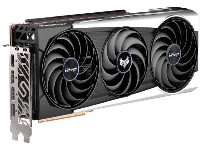 Sapphire NITRO+ Radeon RX 6900 XT 16GB – AMD RDNA 2 5120 SP GPU, 16GB GDDR6 256-bit 16 Gbps, Up to ~2285 MHz Boost, PCIe 4.0 x16, Tri-X Triple Fans, Wave/V-Shape Cooling, ARGB Backplate, 3x DisplayPort 1.4a & HDMI 2.1, 310 mm Black/Silver High-End Gaming Graphics Card - Featured Image