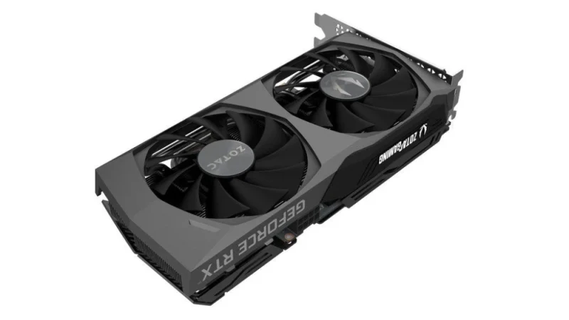 ZOTAC GeForce RTX 3060 Ti TWIN EDGE OC 8GB Graphics Card – NVIDIA Ampere RTX 3060 Ti GPU with 4864 CUDA Cores, 1695 MHz Boost, 8 GB GDDR6 256-bit 14 Gbps Memory, IceStorm 2.0 Dual-Fan Cooling, PCIe 4.0 x16, 3x DisplayPort 1.4a & HDMI 2.1 Outputs, Dual-Slot, 222 mm Length for 1080p/1440p Gaming - Featured Image
