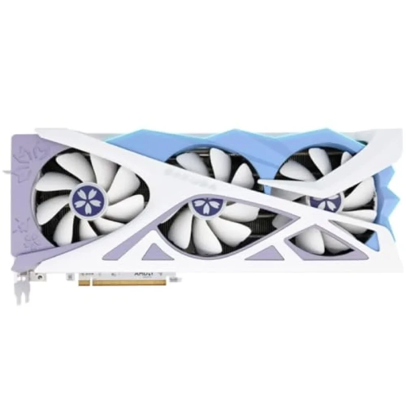 Yeston Sakura AMD Radeon RX 7800 XT 16GB GDDR6 Graphics Card – 340 mm Anime-Style White/Blue Design, RDNA 3 Navi 32, 3840 Stream Processors, PCIe 4.0, 256-bit 16GB VRAM, Triple Fan Cooling with ARGB, 1x HDMI 2.1 + 3x DisplayPort 2.1, Dual 8-pin Power, High-Performance 1440p/4K GPU – striking aesthetic for gamers & builders - Featured Image
