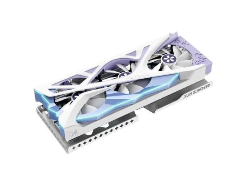 Yeston Sakura GeForce RTX 5070 12GB GDDR7 PCIe 5.0 Graphics Card – NVIDIA Blackwell GPU with 6144 CUDA Cores, 12 GB 192-bit GDDR7, Triple-Fan Cooling, Boost ~2572 MHz, 3x DisplayPort 2.1b & HDMI 2.1, 342 mm White/Blue Gaming GPU - Featured Image