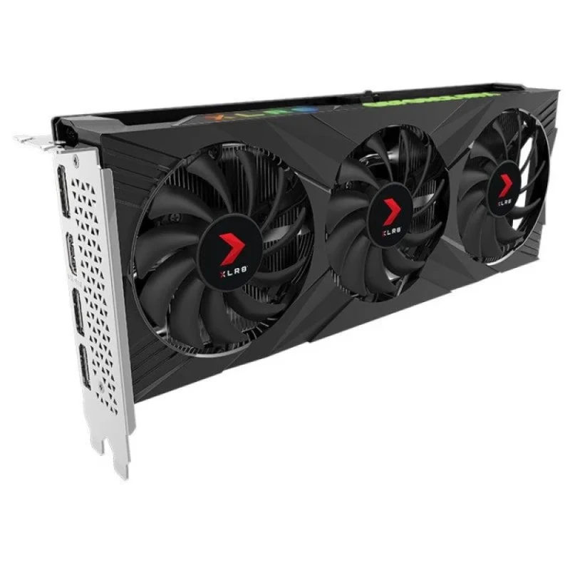 PNY XLR8 Gaming VERTO EPIC-X RGB NVIDIA GeForce RTX 4060 8GB GDDR6 PCIe 4.0 x16 Graphics Card, 3072 CUDA Cores, 115W TDP, Triple Fan RGB Cooling, HDMI 2.1 & 3x DisplayPort, 260 mm Length, Dual Slot Black GPU - Featured Image