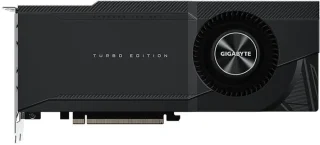 Gigabyte TURBO GeForce RTX 3090 24GB GDDR6X PCIe 4.0 x16 Graphics Card (GV-N3090TURBO-24GD), 10496 CUDA Cores, 384-bit Bus, 267 mm Length, Blower Fan Cooling, 2x HDMI 2.1 & 2x DisplayPort, Black Dual-Slot GPU