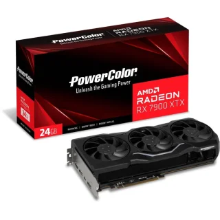 PowerColor RX7900XTX 24G AMD Radeon RX 7900 XTX 24GB GDDR6 PCIe 4.0 Graphics Card – 6144 Stream Processors, 384-bit Memory, Up to ~2500 MHz Boost, 1x HDMI 2.1 & 3x DisplayPort 2.1, Triple Fan Active Cooling, 287 mm Black GPU