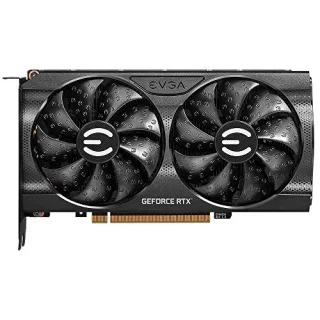 EVGA XC BLACK GAMING GeForce RTX 3060 12GB GDDR6 PCIe 4.0 Graphics Card – 3584 CUDA Cores, Boost ~1777-1882 MHz, 192-bit 12 GB VRAM, Dual-Fan Cooling, 3x DisplayPort 1.4a & HDMI 2.1 Outputs, Compact 202 mm Length, Black (12G-P5-3655-KR)