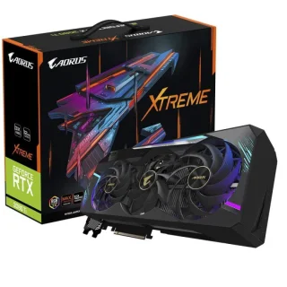 Gigabyte AORUS XTREME GeForce RTX 3080 Ti 12GB GDDR6X PCIe 4.0 Graphics Card – NVIDIA RTX 3080 Ti, 10240 CUDA Cores, 384-bit Bus, 19000 MHz Memory, MAX-Covered Triple-Fan Cooling, 3x DisplayPort 1.4a & 2x HDMI 2.1 + 1x HDMI 2.0, 319 mm Length, Black