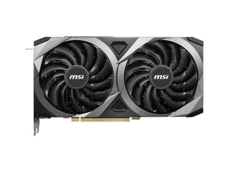 MSI VENTUS 2X 8GD6X OC NVIDIA GeForce RTX 3060 Ti 8GB GDDR6X PCIe 4.0 Graphics Card – 4864 CUDA Cores, 1695 MHz Boost, 256-bit Bus, Dual TORX 3.0 Fans, 3x DisplayPort 1.4a & HDMI 2.1, 225 W, 232 mm Length, Black - Featured Image