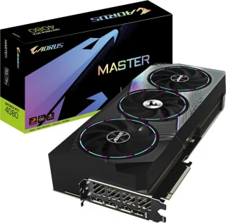 Gigabyte AORUS MASTER GeForce RTX 4080 16GB GDDR6X PCIe 4.0 Graphics Card – NVIDIA RTX 4080, 9728 CUDA Cores, 22.4 Gbps Memory, 256-bit Bus, WINDFORCE 3X Triple-Fan Cooling, 3x DisplayPort 1.4a & HDMI 2.1, 357 mm Length, Black/Grey