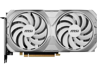 MSI VENTUS 2X OC GeForce RTX 4070 12GB GDDR6X PCIe 4.0 Graphics Card – NVIDIA RTX 4070, 5888 CUDA Cores, 21 Gbps Memory, 192-bit Bus, Dual TORX Fan 4.0 Cooling, 3x DisplayPort 1.4a & HDMI 2.1, White/Silver, 242 mm Length