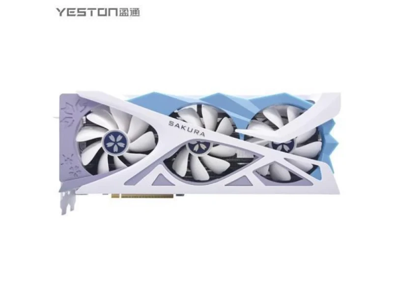 Yeston Sakura Radeon RX 9060 XT 16GB – AMD RDNA 4 GPU, 2048 Stream Processors, 16GB GDDR6 128-bit, Boost up to ~3320 MHz, PCIe 5.0 x16 Graphics Card, Triple Sakura Fans with ARGB, 342x152x60 mm, 1x HDMI 2.1b + 2x DisplayPort 2.1a Outputs, 450 W PSU Recommend - Featured Image