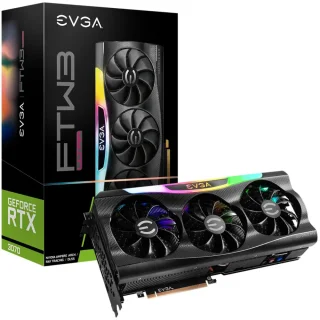 EVGA GeForce RTX 3070 FTW3 Ultra Gaming iCX3 8GB Graphics Card – NVIDIA Ampere RTX 3070, 5888 CUDA Cores, 1815 MHz Boost Clock, 256-bit GDDR6 8 GB, Triple-Fan iCX3 Cooling, PCIe 4.0, ARGB LED, Metal Backplate, 300 mm Length, 3x DisplayPort 1.4a + HDMI 2.1, Black High-Performance GPU