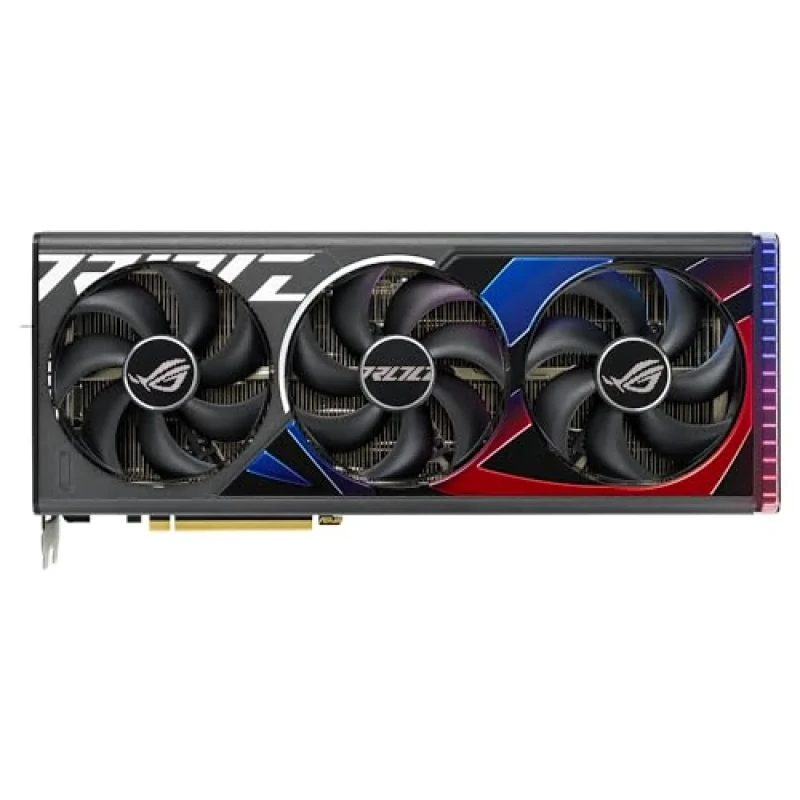 ASUS ROG STRIX GAMING GeForce RTX 4080 SUPER 16GB Graphics Card – NVIDIA Ada Lovelace Architecture, 10,420 CUDA Cores, 256-bit GDDR6X 16 GB Memory, 850 W PSU Recommended, Triple-Fan 3.5-Slot Cooling, PCIe 4.0, 2x HDMI 2.1a + 3x DisplayPort 1.4a, Black Premium Gaming GPU, 358 mm Length - Featured Image