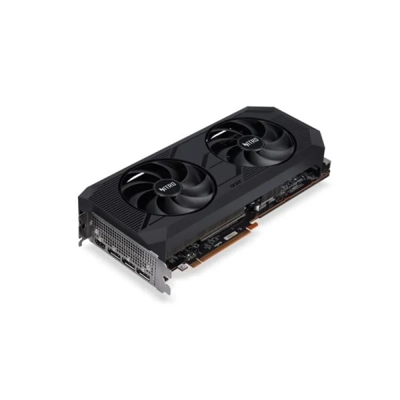 Acer Nitro OC Radeon RX 7800 XT 16GB Graphics Card – AMD RDNA 3 RX 7800 XT, 3840 Stream Processors, 16 GB GDDR6 256-bit, OC Boost up to ~2475 MHz, Dual Nitro FrostBlade Fans, PCIe 4.0 x16, 279 mm Length, 1x HDMI 2.1 & 3x DisplayPort 2.1, Black Gaming GPU - Featured Image