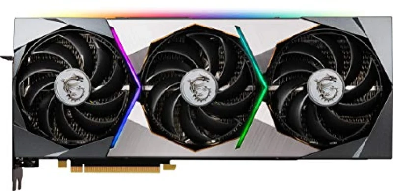 MSI GeForce RTX 3070 Suprim X 8G LHR PCIe 4.0 Graphics Card – NVIDIA Ampere RTX 3070, 5888 CUDA Cores, 8GB GDDR6 14 Gbps, 256-bit, 1905 MHz Boost OC, TRI FROZR 2 Cooling with TORX 4.0 Fans, 3x DP 1.4a & HDMI 2.1, 335x140x61 mm, Black/Silver - Featured Image