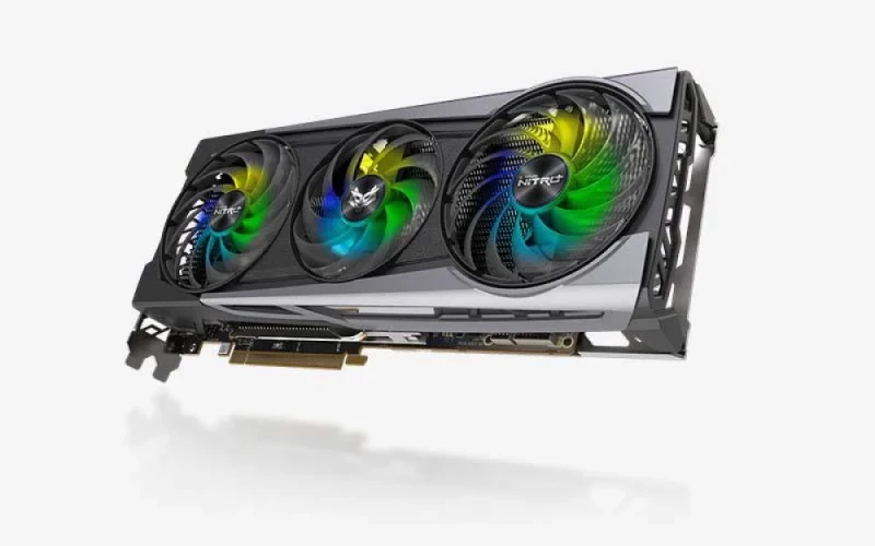 SAPPHIRE NITRO+ SE Radeon RX 6800 XT 16GB GDDR6 PCIe 4.0 Graphics Card – AMD RDNA 2 RX 6800 XT GPU, 4608 Stream Processors, 256-bit 16 Gbps Memory, Tri-X Triple Fan Cooling with ARGB, 1x HDMI 2.1 + 2x DisplayPort 1.4a + USB-C, 310 mm Length, Black/Silver - Featured Image