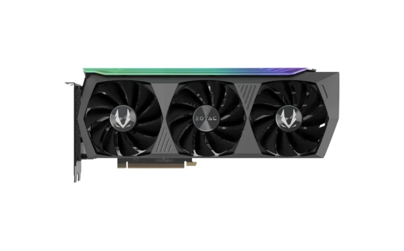 ZOTAC GAMING AMP Holo GeForce RTX 3080 LHR 10GB Black 318 mm – NVIDIA Ampere GA102 GPU with 8704 CUDA Cores, 10GB GDDR6X 320-bit 19 Gbps, PCIe 4.0 x16, IceStorm 2.0 Advanced Cooling, Spectra 2.0 RGB, Triple-Fan Airflow, 3x DisplayPort 1.4a & HDMI 2.1 Outputs, 340 W TDP High-End Gaming Graphics Card - Featured Image