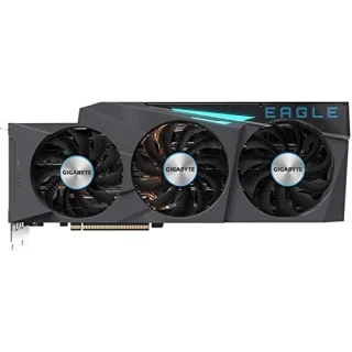 Gigabyte EAGLE OC GeForce RTX 3090 24GB Graphics Card – NVIDIA Ampere GA102 GPU, 24GB GDDR6X 384-bit, 1725 MHz Boost, PCIe 4.0, WINDFORCE 3X Triple-Fan Cooling, 2x HDMI 2.1 & 3x DisplayPort 1.4a, 320 mm Length, Black