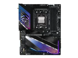 ASRock Phantom Gaming X870E Nova WiFi AMD X870E ATX Motherboard – AM5 Socket for Ryzen 9000/8000/7000 Series, DDR5 Up to 8200+ MHz, 5x M.2 (PCIe 5/4/3), Dual USB4 & USB-C, 5 Gb Ethernet, Wi-Fi 7 & Bluetooth, HDMI 2.1, 12 USB Ports, Realtek ALC4082 Audio Gaming Board