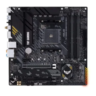 ASUS TUF GAMING B550M-PLUS WIFI II AMD B550 mATX Motherboard – AM4 Socket for Ryzen 5000/3000 Series, DDR4 Dual Channel, Wi-Fi 6 (802.11ax) & Bluetooth 5.2, Intel 2.5Gb LAN, PCIe 4.0 x16, 2x M.2 + SATA, HDMI 2.1 & DisplayPort, Realtek HD Audio, Micro-ATX Gaming Board