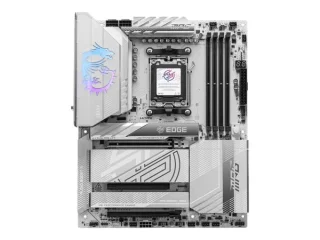 MSI MPG X870E EDGE TI WIFI AMD X870E ATX Motherboard – AM5 Socket for Ryzen 7000/8000/9000 Series, DDR5 8400+ MT/s (OC), Wi-Fi 7 (802.11be) & Bluetooth 5.4, PCIe 5.0/4.0/3.0 Slots, Dual USB4 & USB-C, Realtek 5GbE LAN, 4x M.2 NVMe & 4x SATA 6Gb/s Storage, HDMI 2.1/Audio Boost 5 – High-End Gaming/Creator Board
