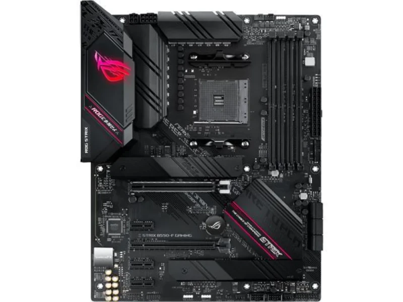 ASUS ROG STRIX B550-F GAMING ATX Motherboard – AMD B550 Chipset, AM4 Socket for Ryzen 3000/4000/5000 Series, DDR4 Memory Support, Dual PCIe M.2 & 6x SATA Storage, Intel 2.5 Gb LAN, SupremeFX 7.1 Audio, HDMI 2.1 & DisplayPort 1.2, USB 3.2 Gen2 Type-C & USB 3.2 Ports, Aura Sync RGB – High-Performance Gaming PC Board - Featured Image