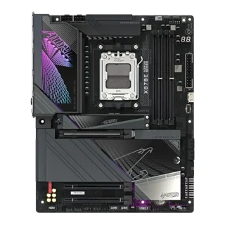 Gigabyte X870E AORUS MASTER ATX AM5 Motherboard – AMD X870E Chipset, Socket AM5 for Ryzen 7000/8000/9000, DDR5 up to 8600 MT/s (OC), 4x DIMM, 3x PCIe 5.0 + PCIe 4.0, 4x M.2, Wi-Fi 7 & 5 GbE LAN, Dual USB4 Type-C, HDMI, Realtek ALC1220 Audio – High-Performance Gaming/Creator Board