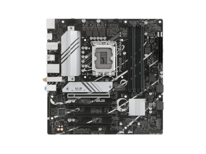 ASUS PRIME B760M-A AX Micro-ATX Motherboard – Intel B760 Chipset, LGA-1700 for 12th/13th Gen Intel, DDR5 Support, 2x M.2 PCIe 4.0, 6x SATA 6Gb/s, Realtek 2.5Gb LAN & Wi-Fi 6, HDMI & DisplayPort, Dual-Channel DDR5, Compact mATX Desktop Board - Featured Image