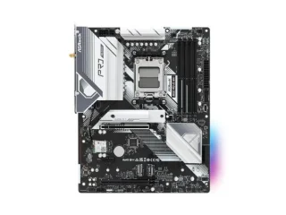 ASRock B650 Pro RS WiFi AM5 ATX Motherboard – AMD B650 Chipset, Socket AM5 for Ryzen 7000/8000/9000 CPUs, DDR5 Dual-Channel up to 7200+ OC, 4x DIMM, 1x PCIe 4.0 x16 + PCIe 3.0 x16, 3x M.2 (Gen5/Gen4/Gen3) & 4x SATA3, 2.5G LAN, 802.11ax Wi-Fi 6E + Bluetooth, HDMI & DisplayPort, USB-C & Multi-USB Connectivity
