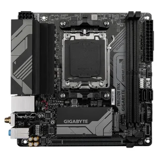 GIGABYTE A620I AX Mini-ITX AM5 Motherboard – AMD A620 Chipset, Supports Ryzen 7000/8000/9000 Series, DDR5-6400 OC, 2x DDR5 Slots, 1x PCIe Gen4 M.2, Realtek Wi-Fi 6E & Bluetooth 5.3, 2.5 GbE LAN, HDMI 2.1 & DisplayPort 1.4, USB 3.2 Gen2/Gen1, SATA III