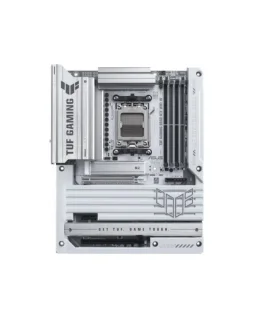 ASUS TUF GAMING B850-BTF WIFI W AMD B850 AM5 ATX Motherboard – Socket AM5 for Ryzen 7000/8000/9000 Series, DDR5 8000+ (OC) Support, Wi-Fi 7 (802.11be) & Bluetooth 5.4, 2.5Gb Ethernet, 3x M.2 PCIe NVMe, HDMI 2.1 & DisplayPort, ATX Form Factor with White PCB & Back-Connect Design for Clean Builds