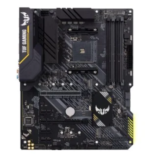 ASUS TUF GAMING B450-PLUS II ATX AM4 Motherboard – AMD B450 Chipset, Supports Ryzen 5000/3000/2000 Series, DDR4 Dual-Channel up to 4400+ MHz, 2x M.2 & 6x SATA 6 Gb/s, HDMI & DisplayPort, Realtek S1200A 8-Channel Audio, USB 3.2 Gen2 Type-A/C, AI Noise-Canceling Microphone & Aura Sync RGB