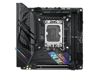 ASUS ROG STRIX B760-I GAMING WIFI Mini-ITX Motherboard – Intel B760 LGA1700, DDR5 up to 7600 MT/s, PCIe 5.0 x16, Dual M.2 PCIe 4.0, Wi-Fi 6E & Bluetooth 5.3, 2.5G LAN, USB 3.2 Gen2x2 Type-C, SupremeFX S1220A Audio, HDMI & DisplayPort