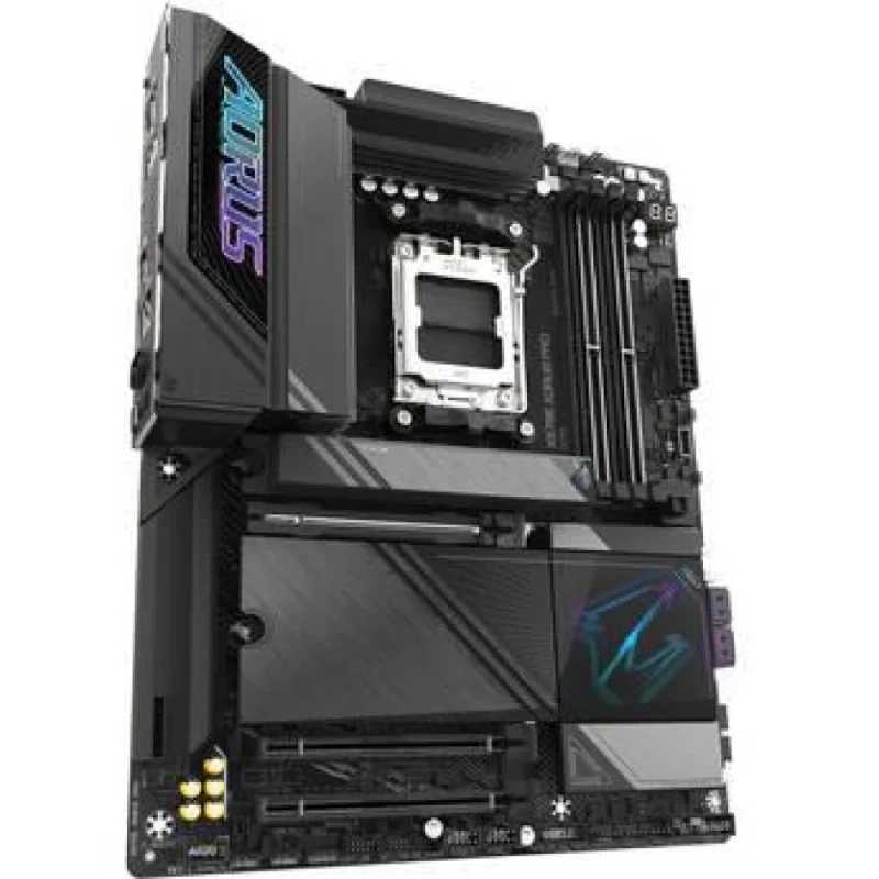 Gigabyte X870E AORUS PRO AM5 ATX Motherboard – AMD X870E Chipset, Socket AM5 for Ryzen 7000/8000/9000 CPUs, DDR5 up to 8000 MT/s (OC), 16+2+2 Digital VRM, 4x DIMM, 4x M.2 (3x PCIe 5.0 + 1x PCIe 4.0), Wi-Fi 7 & Bluetooth 5.3, 2.5 GbE LAN, USB4/USB 3.2, HDMI 2.1, Realtek ALC1220 Audio – High-Performance PC/Gaming Board - Featured Image