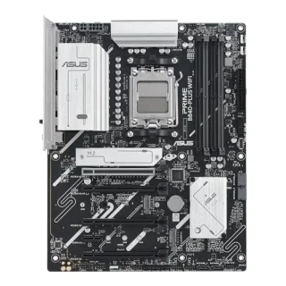 ASUS PRIME B840-PLUS WIFI AMD B840 ATX Motherboard – AM5 Socket for Ryzen 7000/8000/9000, DDR5 up to 7600 MHz, 3x M.2 (PCIe 4.0 & PCIe 3.0), PCIe 4.0 x16, Wi-Fi 6E & Bluetooth 5.3, Realtek 2.5 Gb Ethernet, HDMI 2.1 & DisplayPort, USB 3.2 Gen2 Type-C & Type-A, 7.1 Audio
